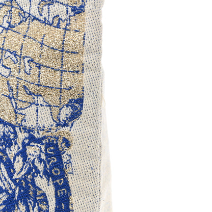 Christian Dior Canvas Print Tote Ivory Blue 12 of 12