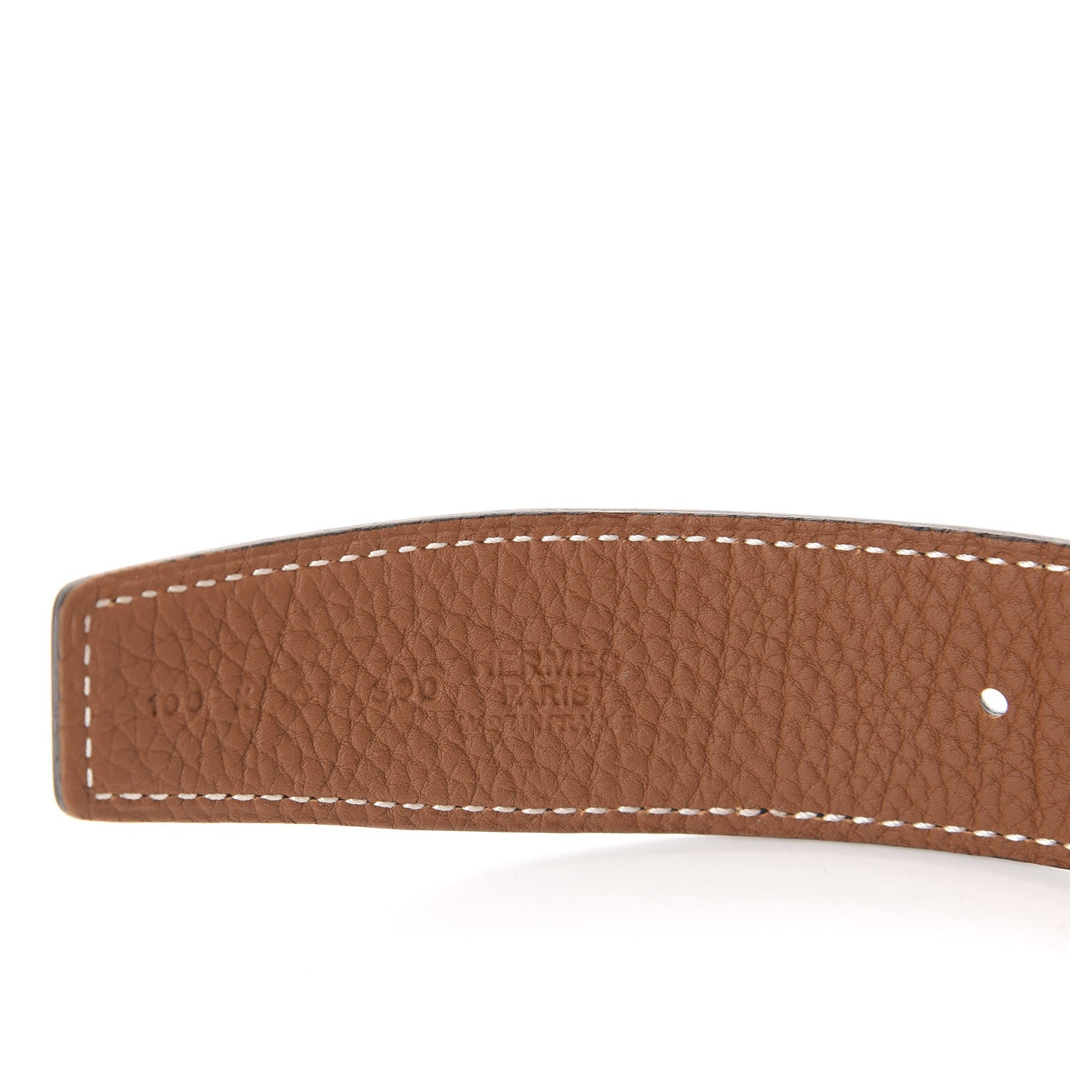 Hermes Box Togo 32mm H Belt 100 Black Gold 3 of 4