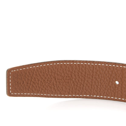 Hermes Box Togo 32mm H Belt 100 Black Gold 3 of 4