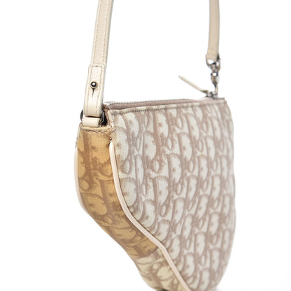 Christian Dior Monogram Vintage Flowers Mini Saddle Bag Beige 10 of 10