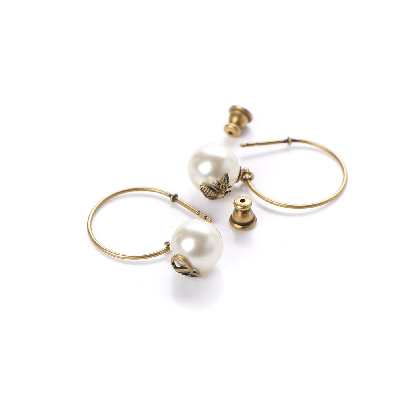 Pearl Bee Star Tribales Hoop Earrings