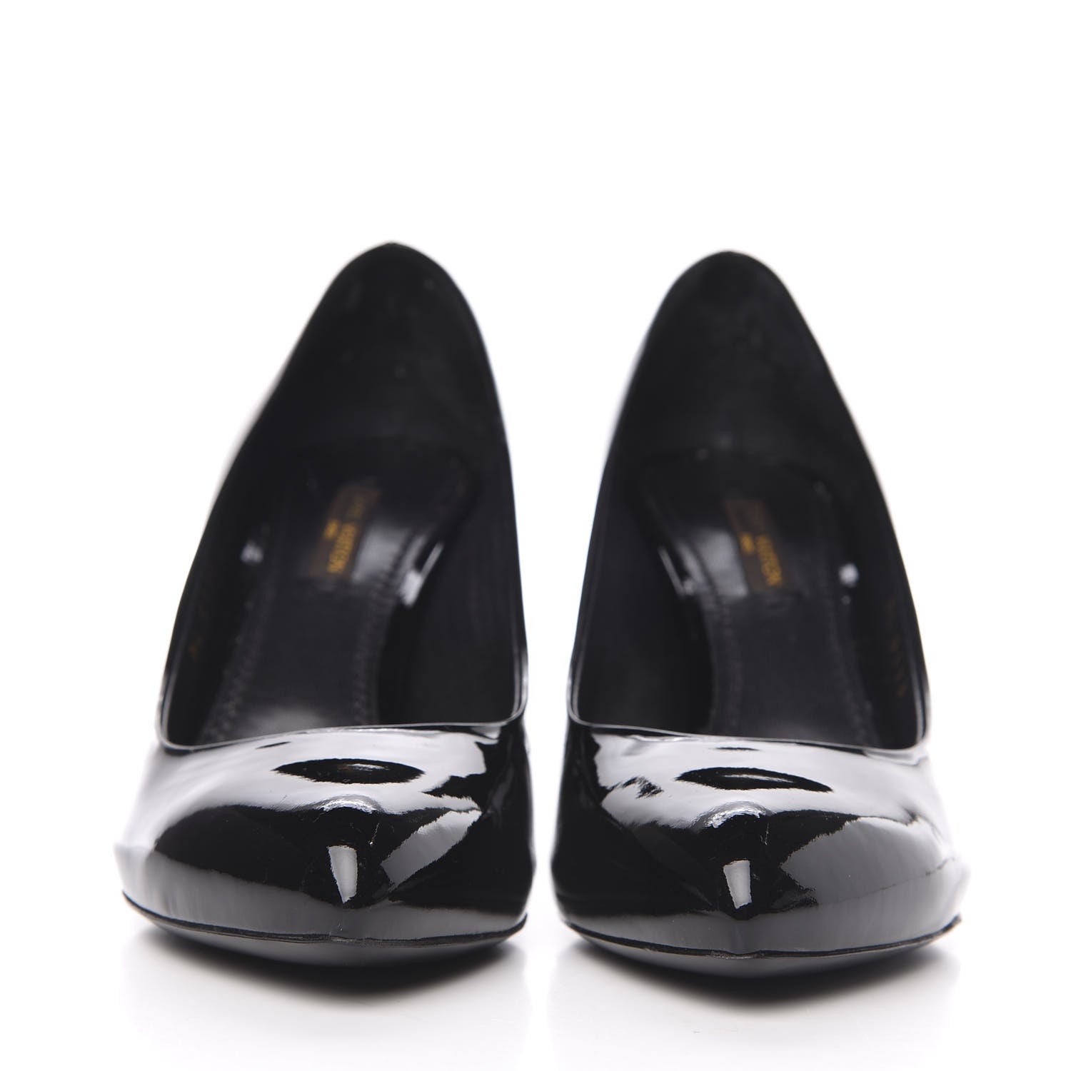 Louis Vuitton Patent Oh Really Pumps 35.5 Black 2 of 9
