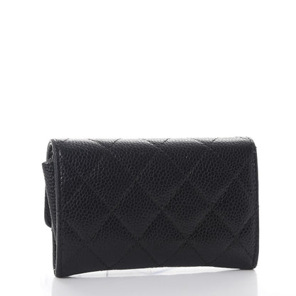 Chanel Caviar Quilted Flap Card Holder Black 3 of 9