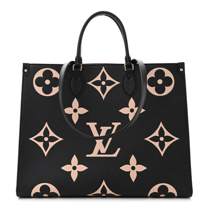 Louis Vuitton Empreinte Monogram Giant Onthego GM Black Beige 1 of 10