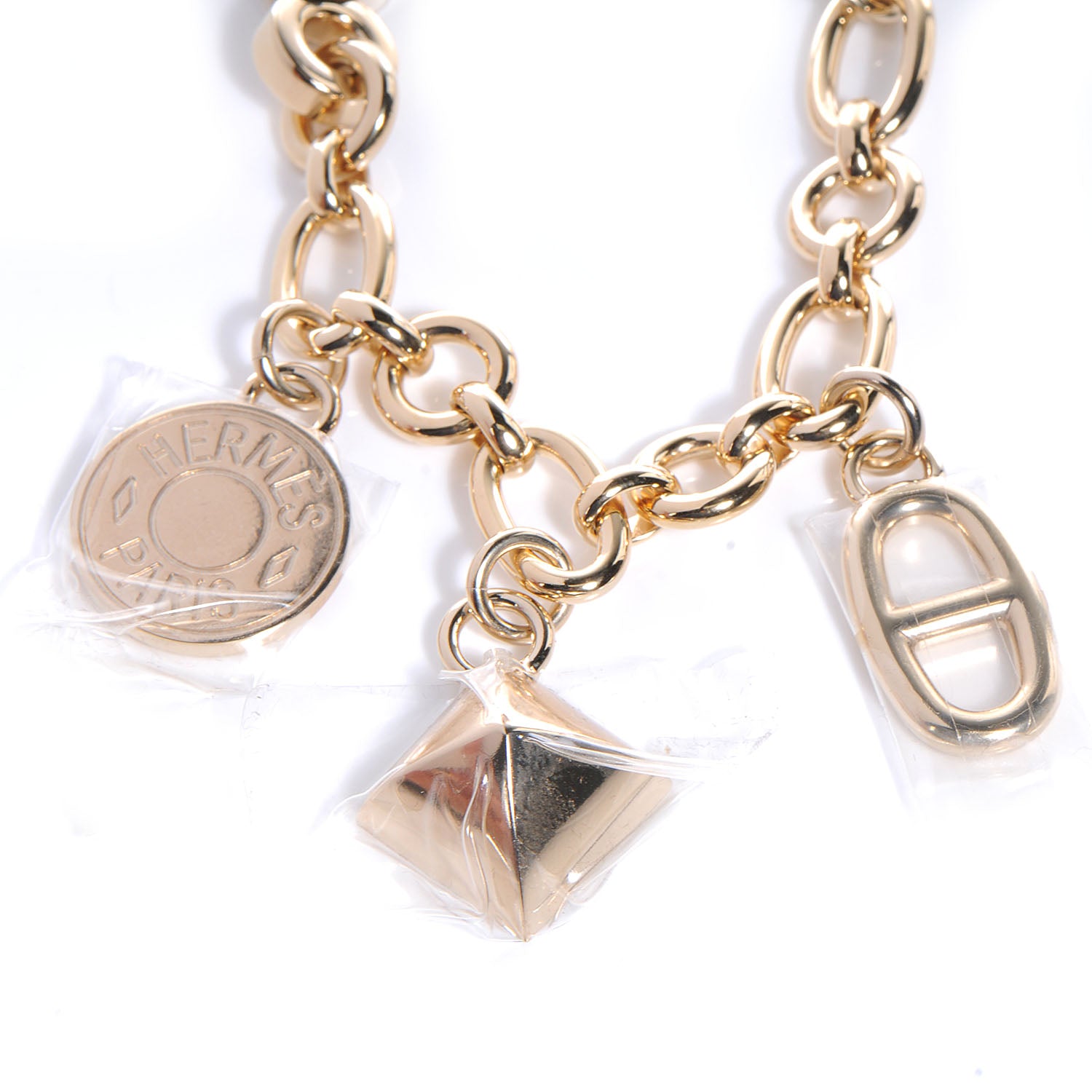 Hermes Permabrass Olga Bag Charm Gold 3 of 5