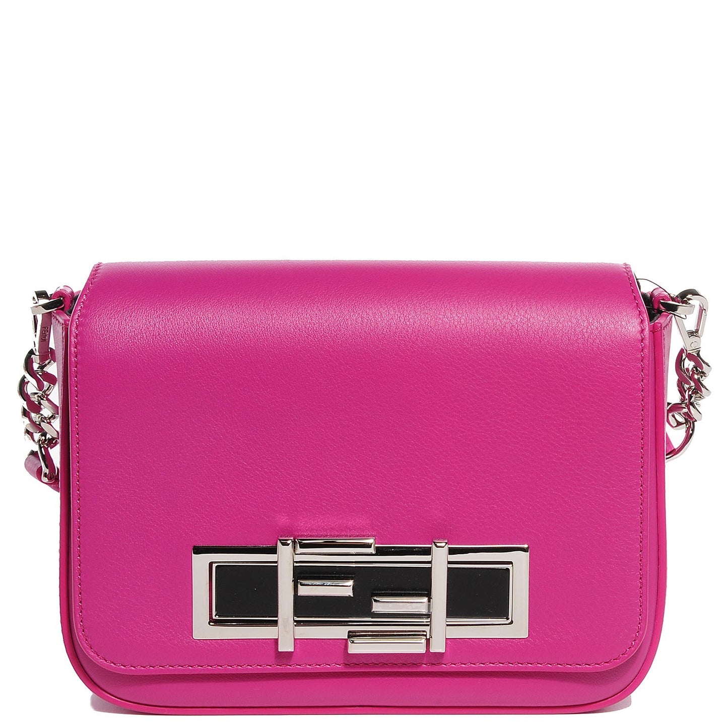 Smooth Calfskin 3Baguette Shoulder Bag Magenta
