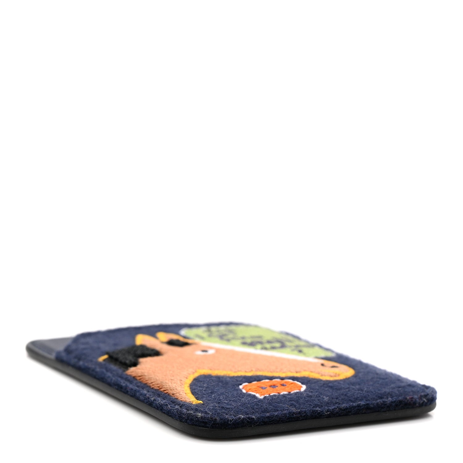 Hermes Swift Feutre Embroidered Stall Number MagSafe Card Holder