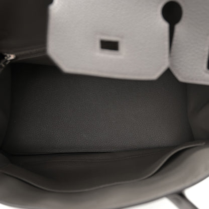 Hermes Togo BIRKIN 30 Etain 6 of 10