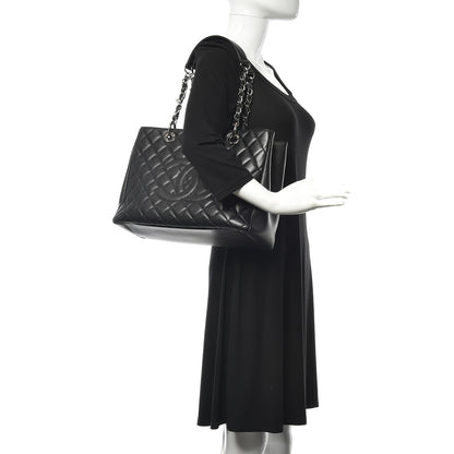 Chanel Caviar Quilted Grand Shopping Tote GST Black 2 of 12