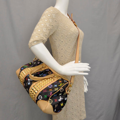 Louis Vuitton Monogram Multicolor Courtney MM Black 2 of 12