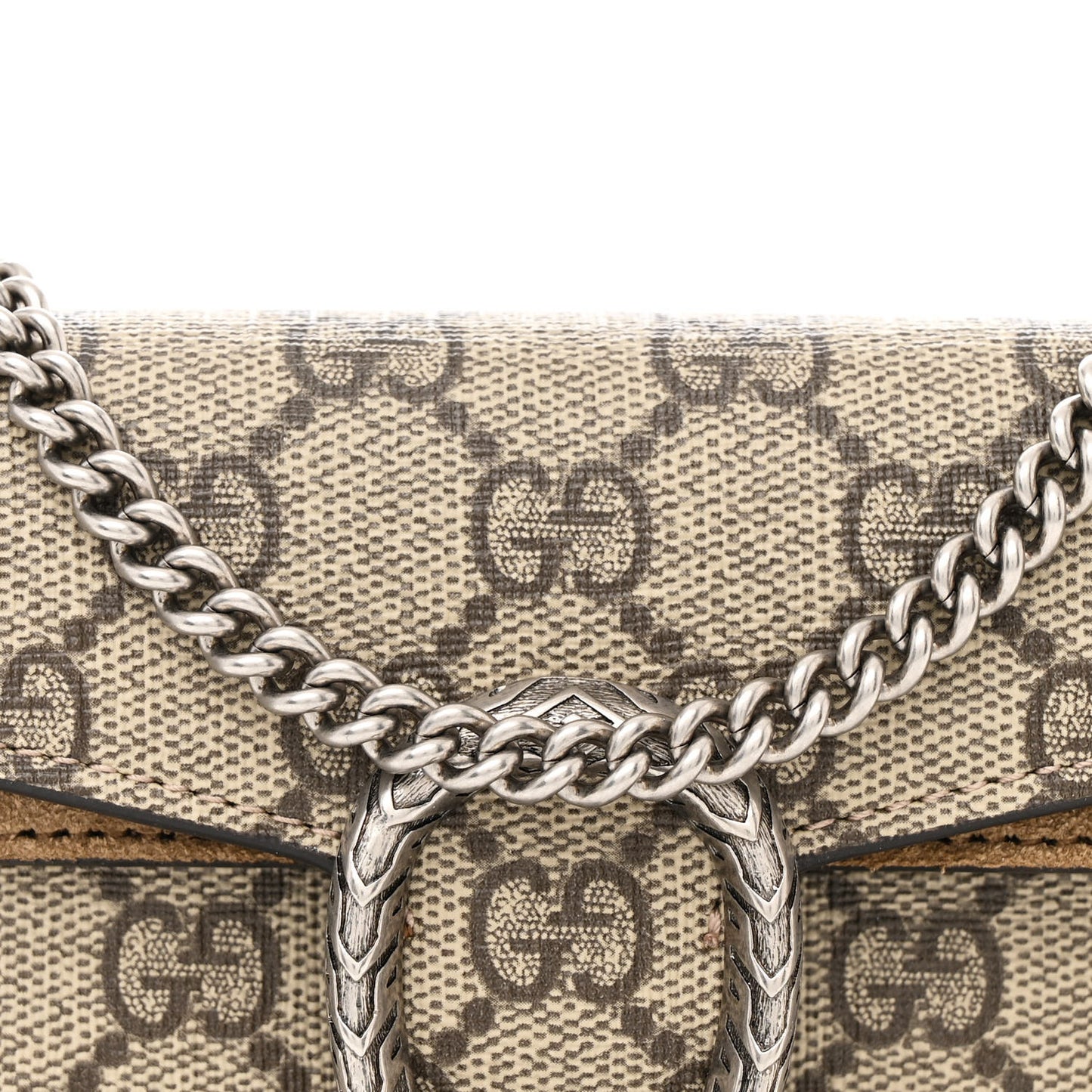 GG Supreme Monogram Super Mini Dionysus Shoulder Bag Taupe