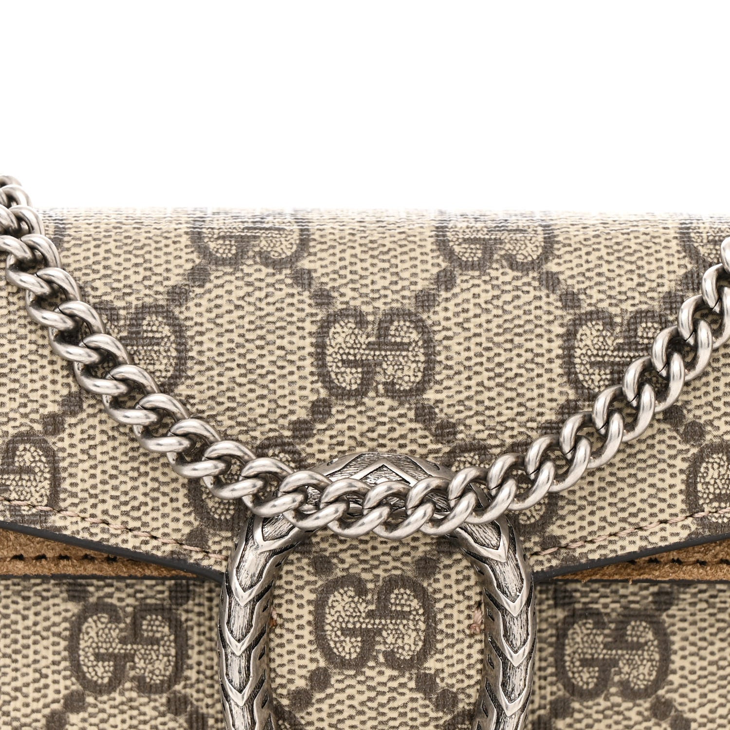 Gucci GG Supreme Monogram Super Mini Dionysus Shoulder Bag Taupe 7 of 10