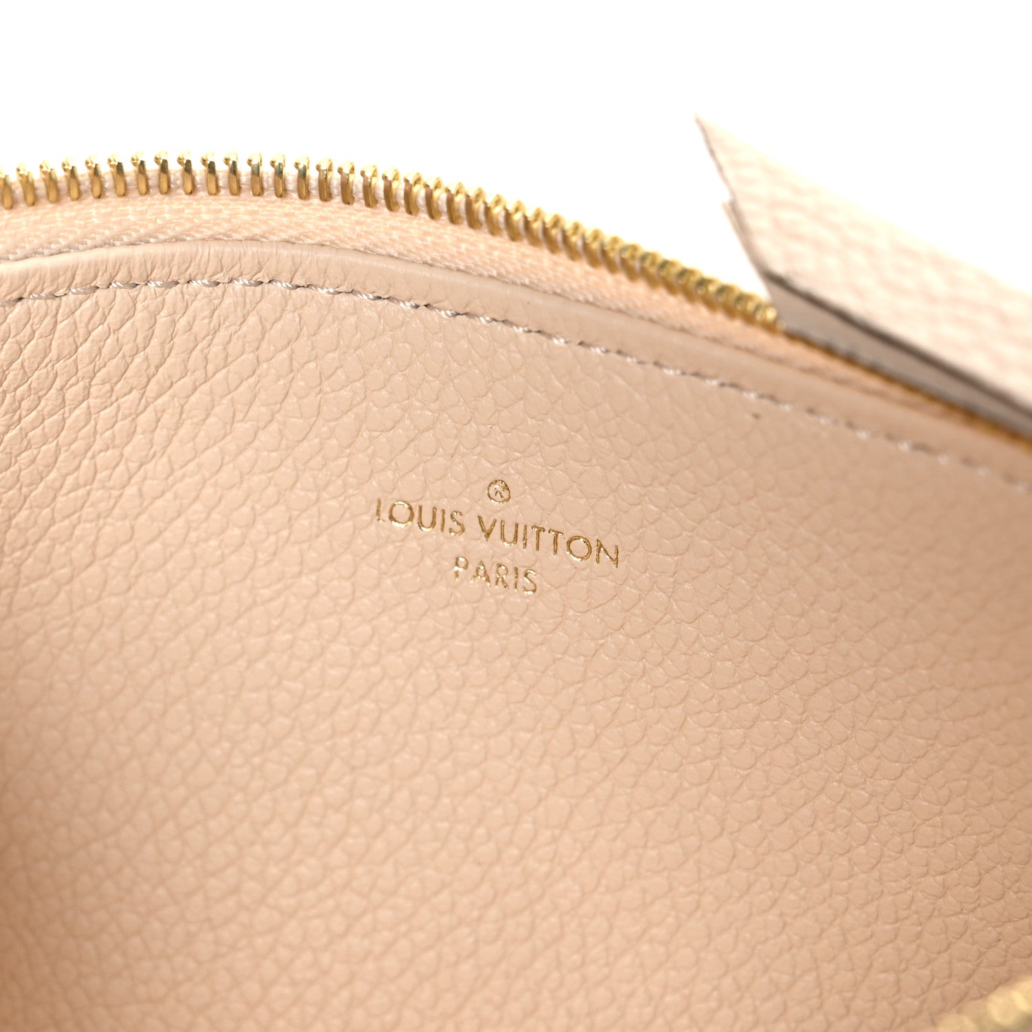Louis Vuitton Empreinte Felicie Chain Wallet Zippered Insert Cream 6 of 6