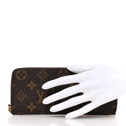 Louis Vuitton Monogram Clemence Wallet Fuchsia 2 of 9