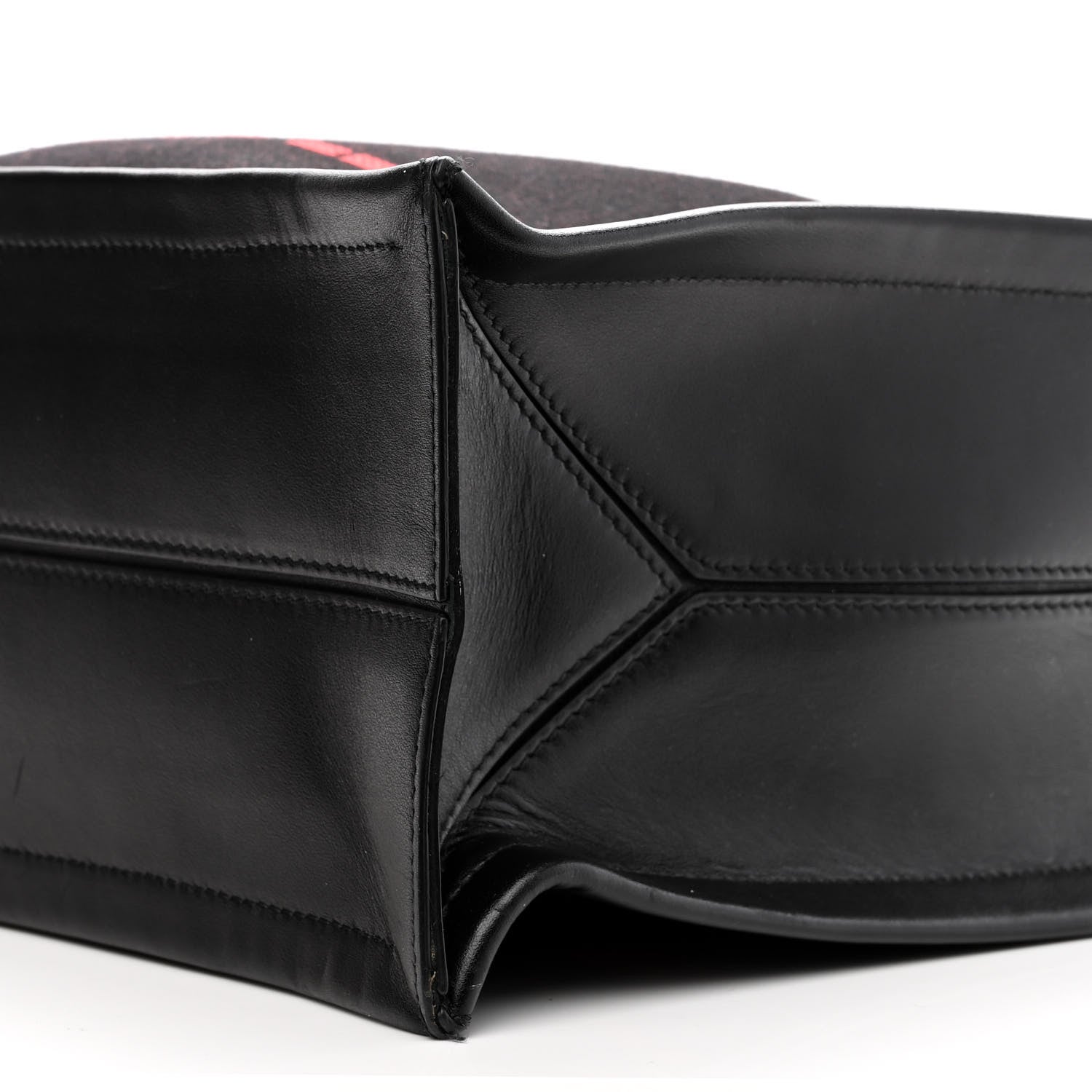 Alexander McQueen Canvas Jacquard Print Graffiti Tote Black Lust Red 10 of 11