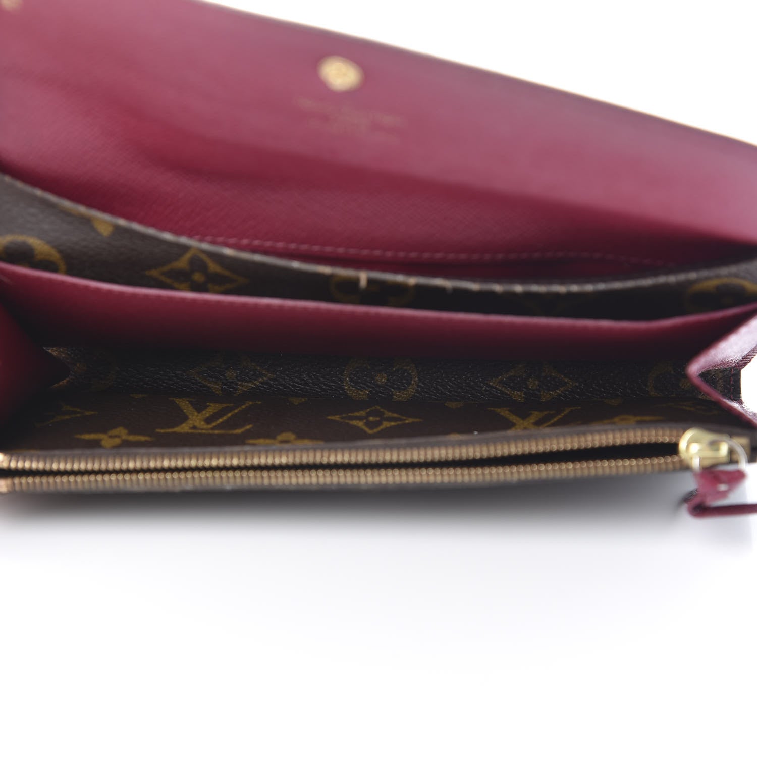 Louis Vuitton Monogram Emilie Wallet Fuchsia 5 of 17