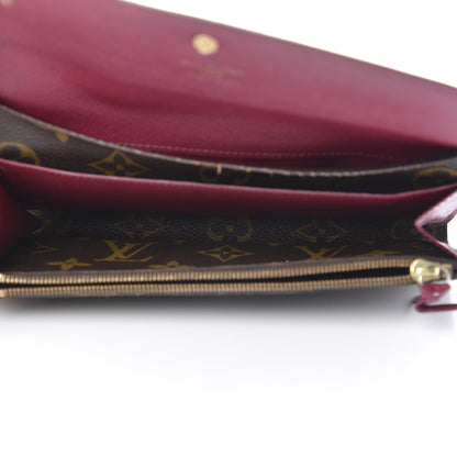 Louis Vuitton Monogram Emilie Wallet Fuchsia 5 of 17