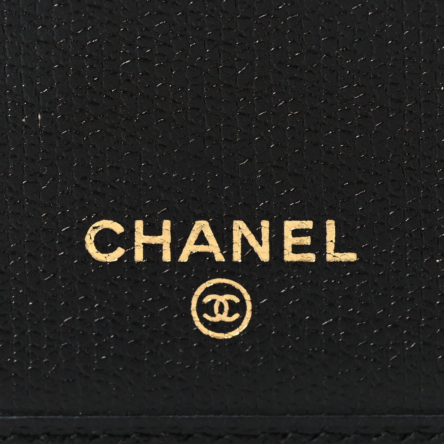 Chanel Grained Calfskin CC Button Yen Wallet Black 6 of 9