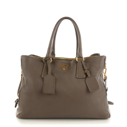Prada Cervo Deerskin Double Handle Tote Argilla 1 of 10
