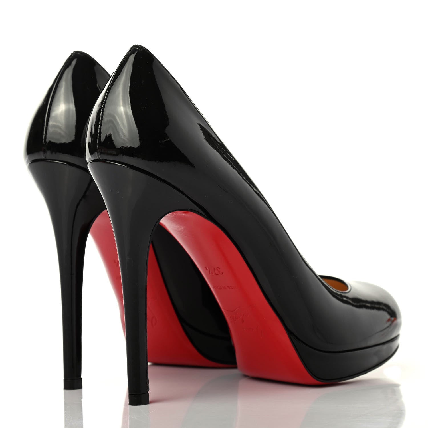 Christian Louboutin Patent New Simple 120 Pumps 37.5 Black 3 of 4