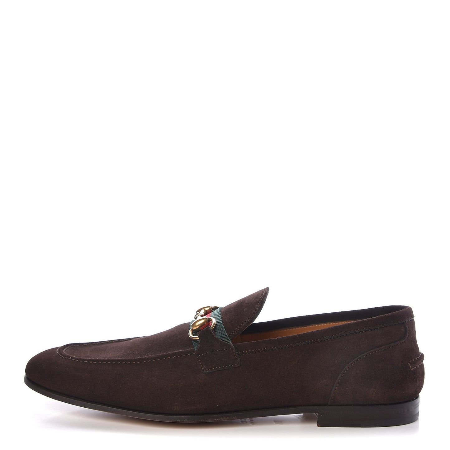 Suede Web Mens Horsebit Loafers 8.5 Cocoa