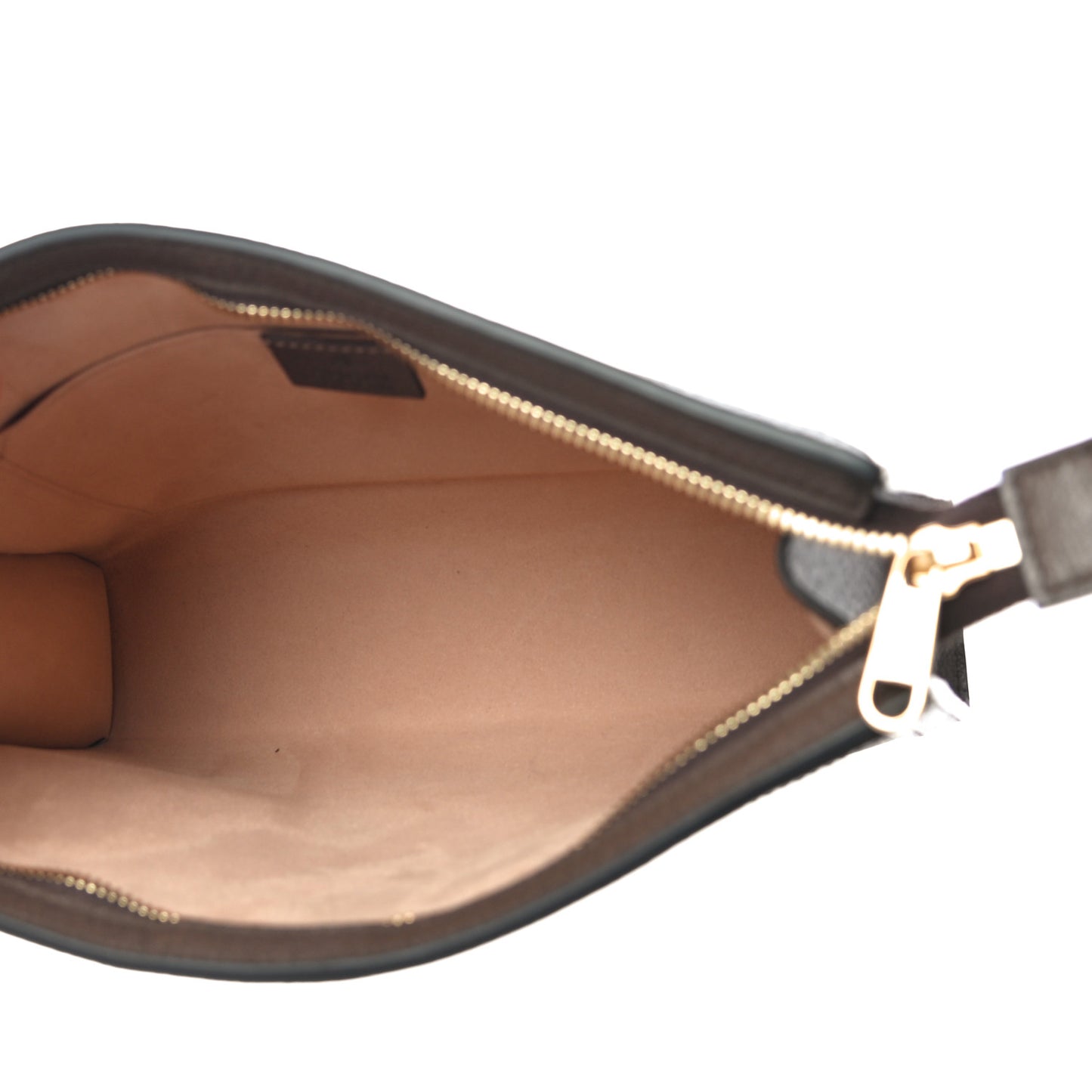 GG Supreme Monogram Web Ophidia Pouch Brown