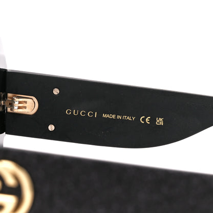 Gucci Square Frame Glitter GG0102S Sunglasses Black 6 of 8