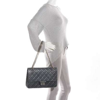 Chanel Aged Calfskin Quilted 50th Anniversary 2.55 Reissue 227 Flap Grey 2 of 9