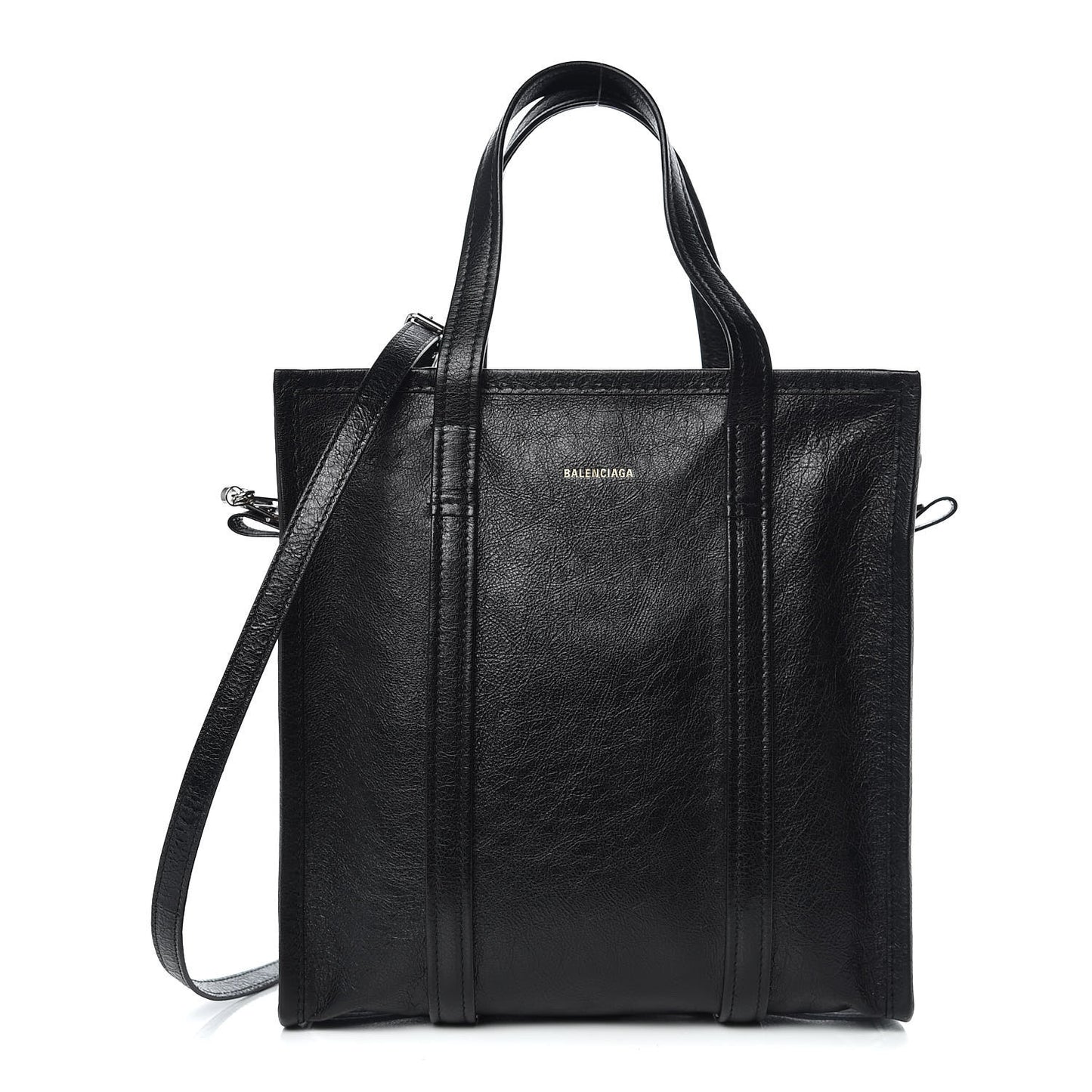 Agneau Small Bazar Shopper Tote Black