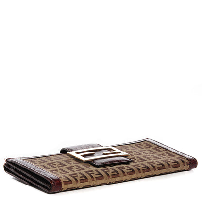 Fendi Zucchino Continental Wallet Brown 4 of 11
