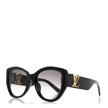 Louis Vuitton LV Icon Cat Eye Sunglasses Z1733W Black 1 of 8