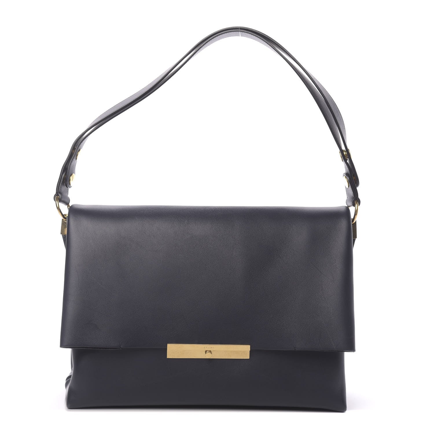 Celine Smooth Calfskin Blade Flap Ink 1 of 15
