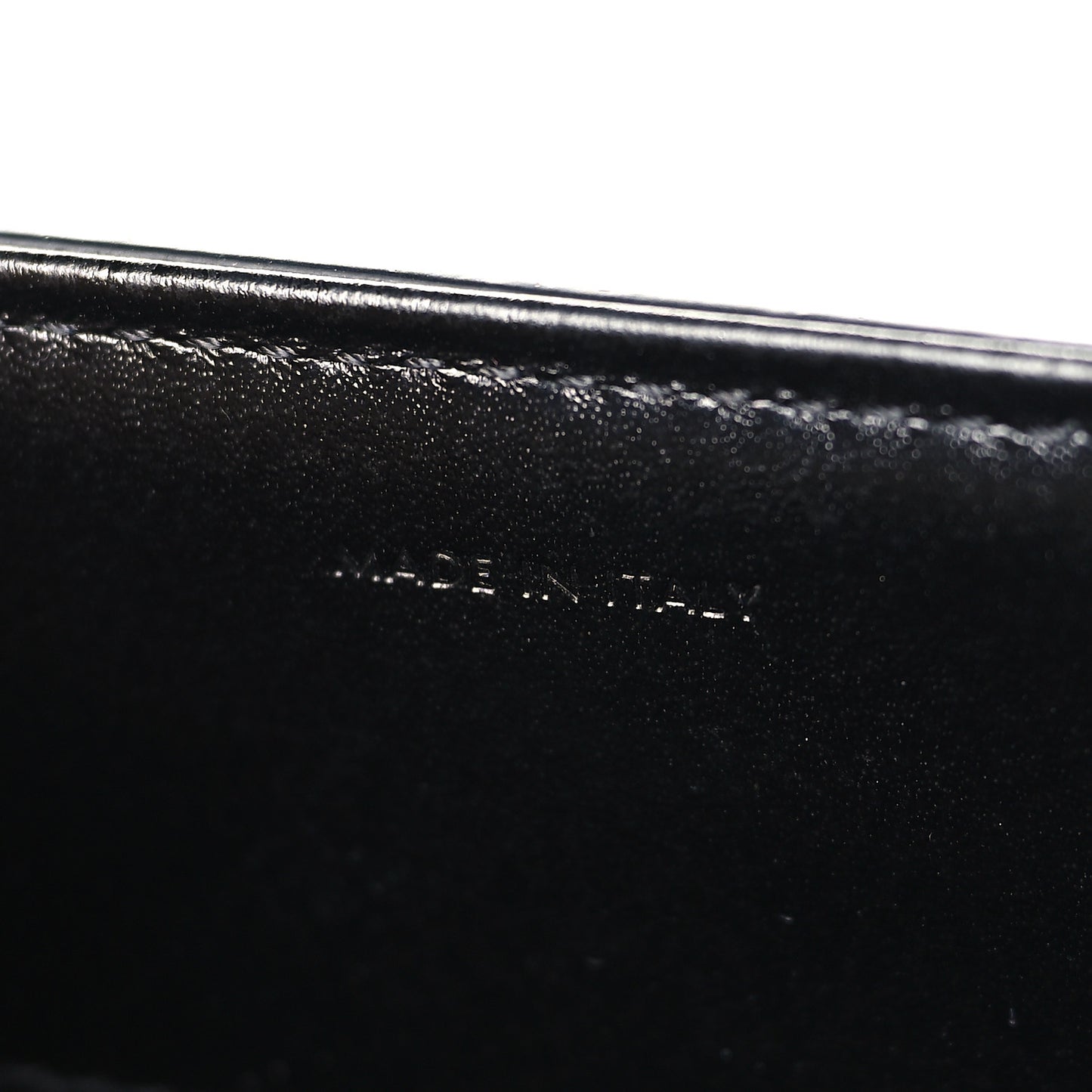 Satinated Calfskin Small 16 Top Handle Bag Black