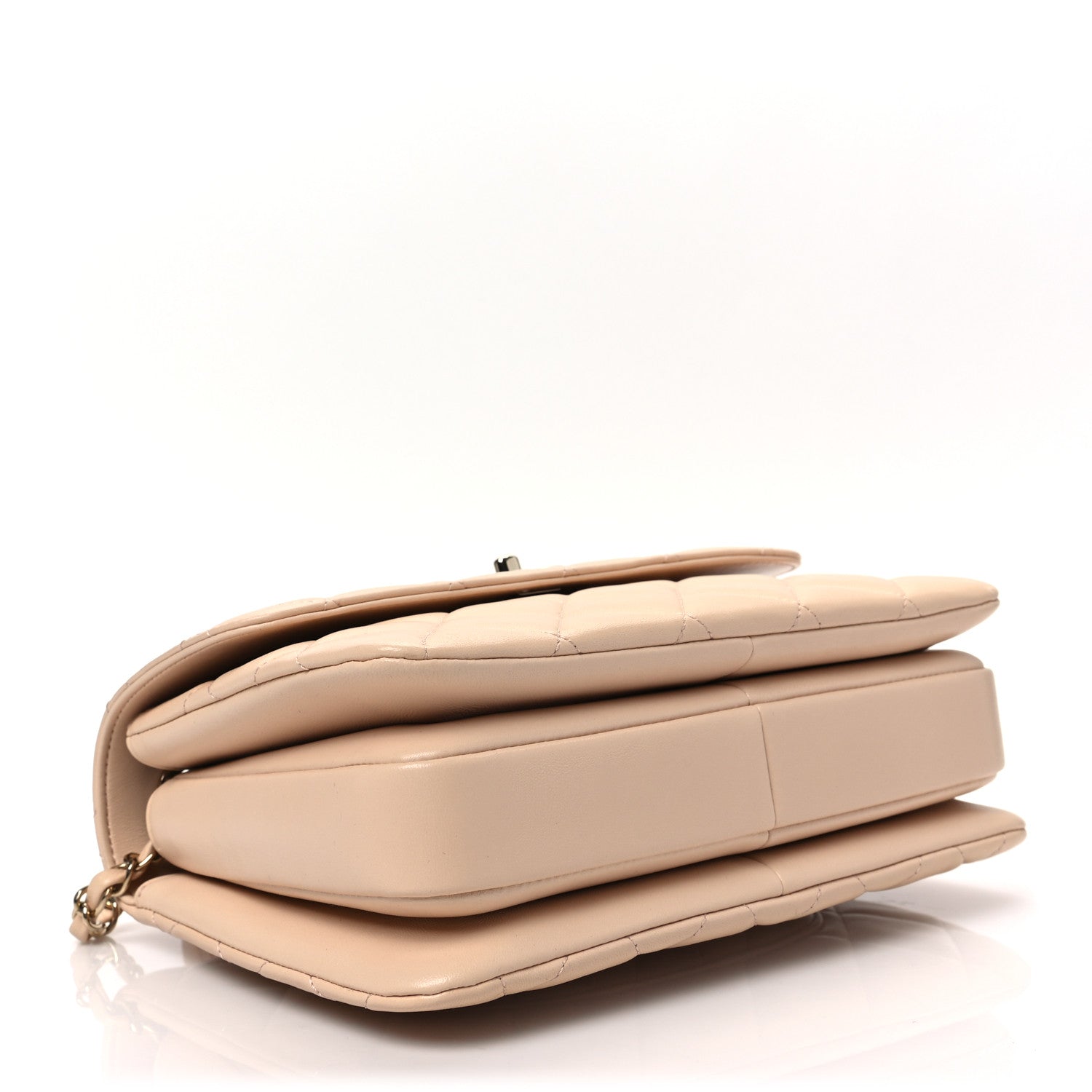 Chanel Lambskin Quilted Small Trendy CC Dual Handle Flap Bag Light Beige 4 of 8