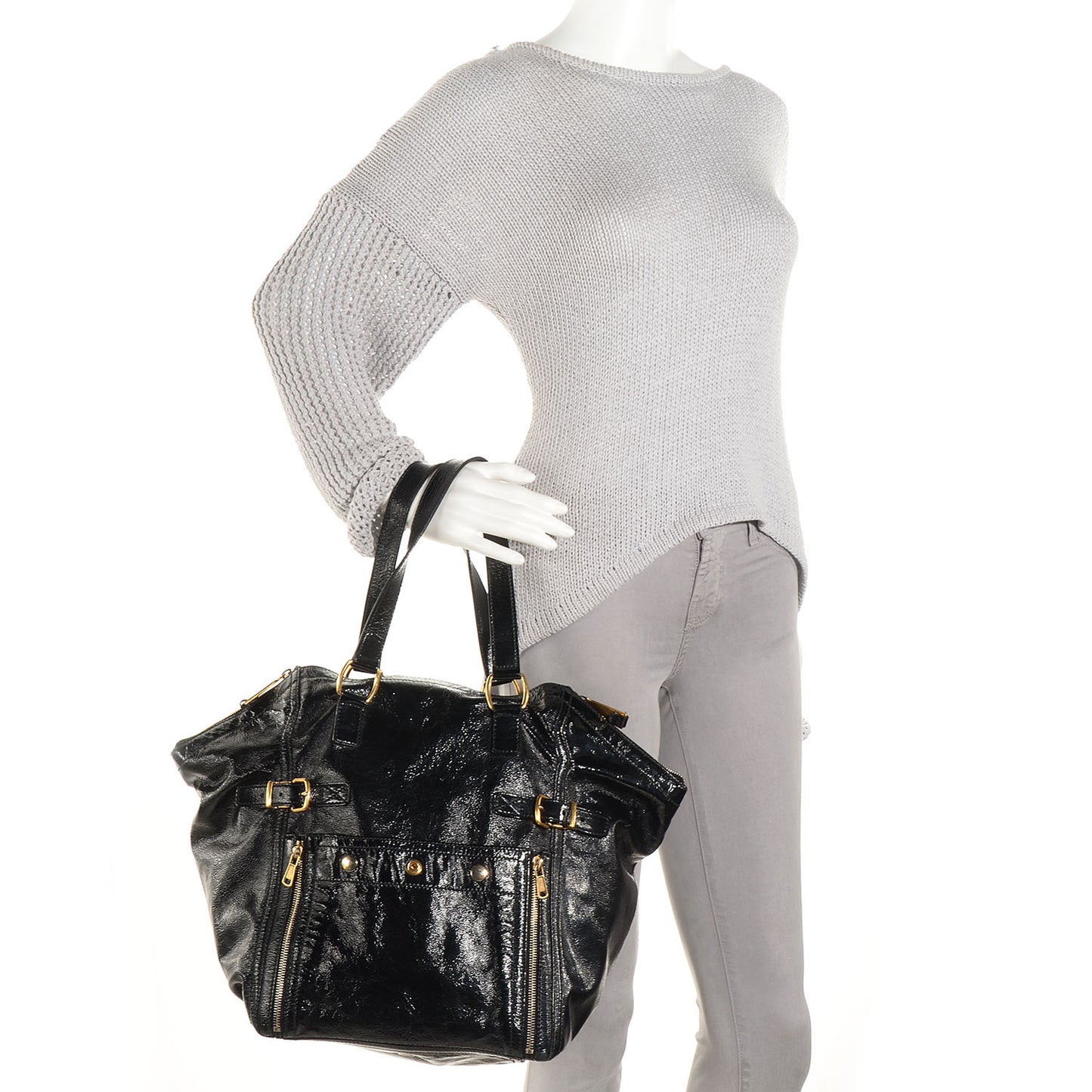 Patent Medium Downtown Black