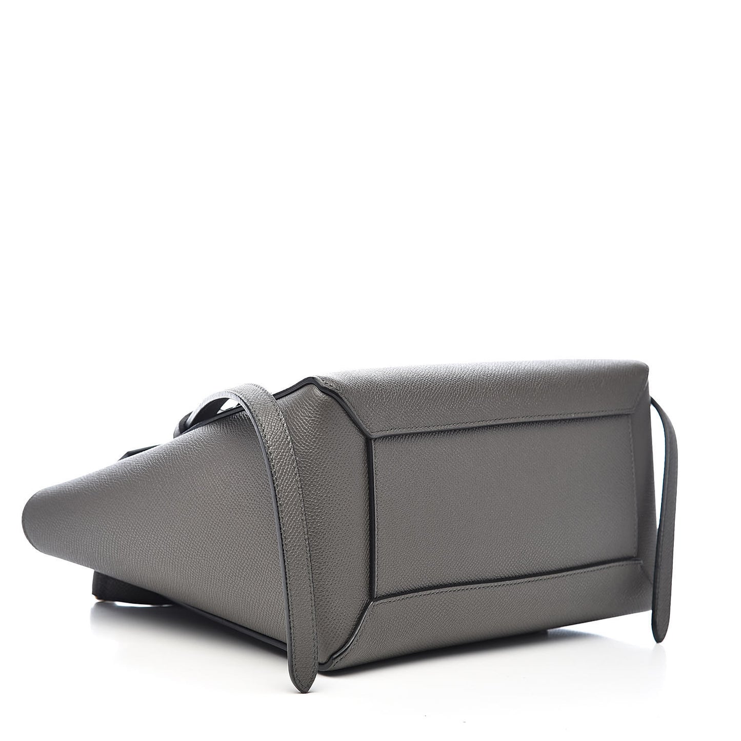 Grained Calfskin Micro Belt Bag Grey