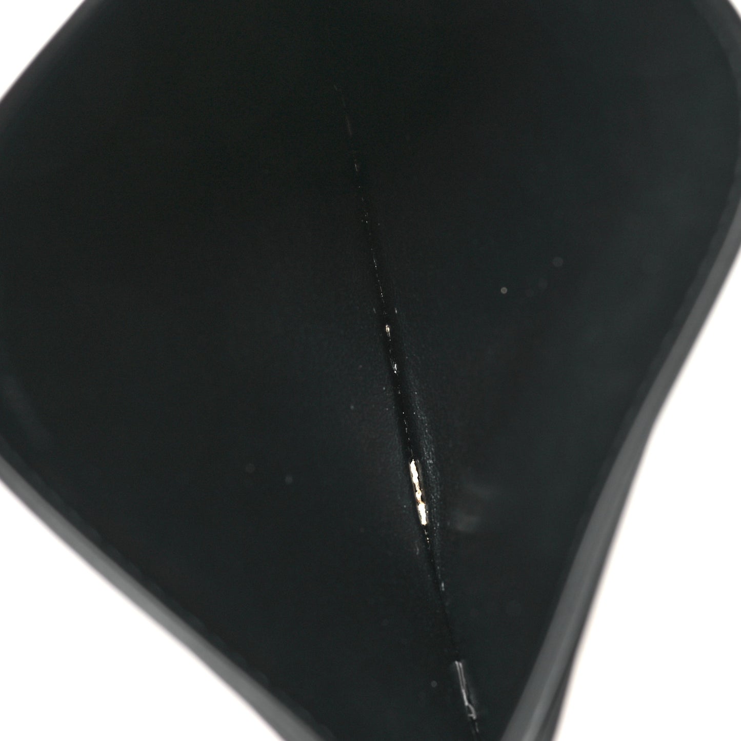 Grained Calfskin Card Holder Black