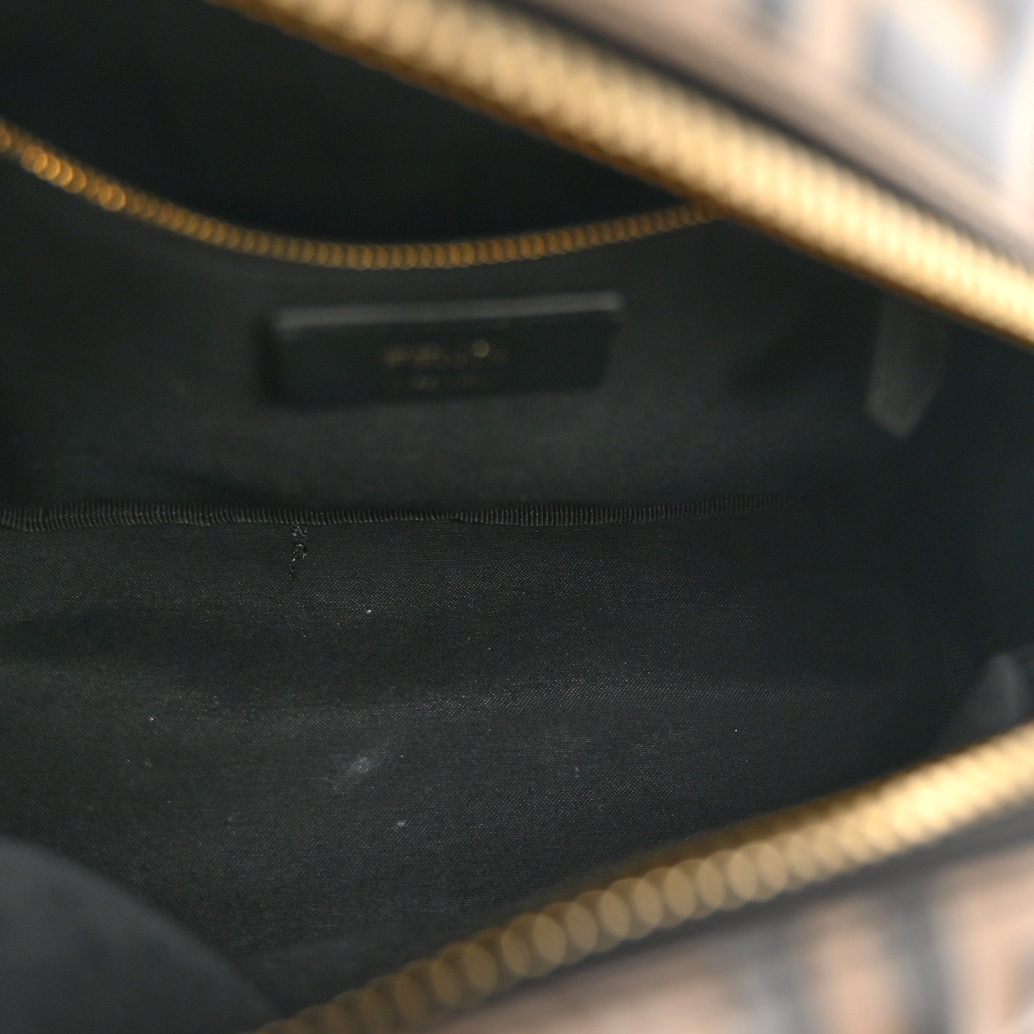 Fendi Vitello Bi-Color FF 1974 Embossed Mini Backpack Maya Black 5 of 11
