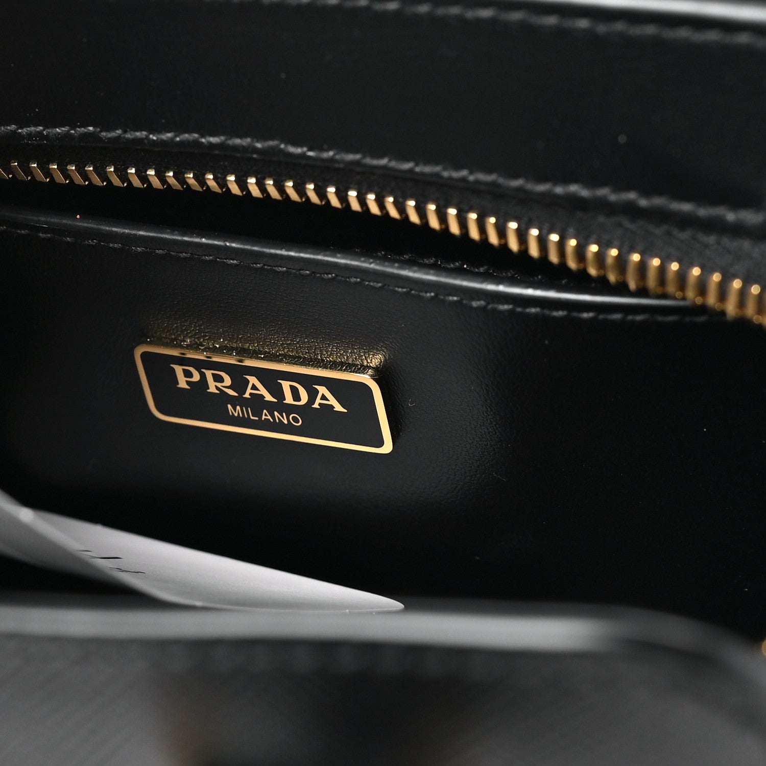 Prada Saffiano Soft Calfskin Mini Zippered Tote Black 6 of 9
