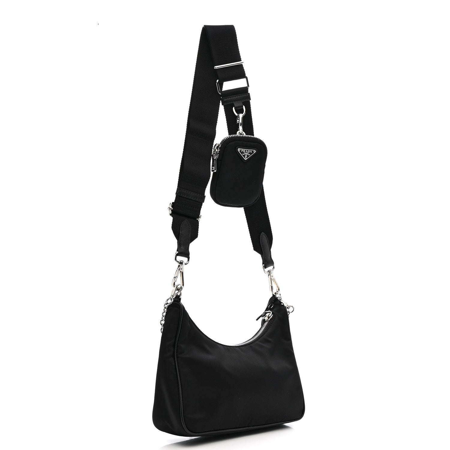 Prada Nylon Re-Edition 2005 Shoulder Bag Black 3 of 12
