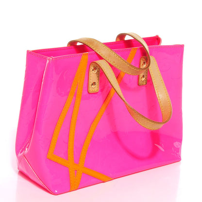 Louis Vuitton Vernis Fluo Reade PM Rose 3 of 7