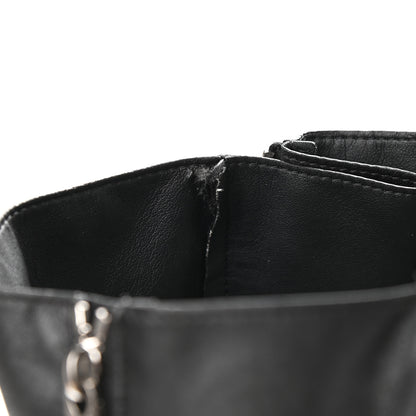 Celine Smooth Lambskin Horizontal Zipper Gusset Cabas Black 10 of 14