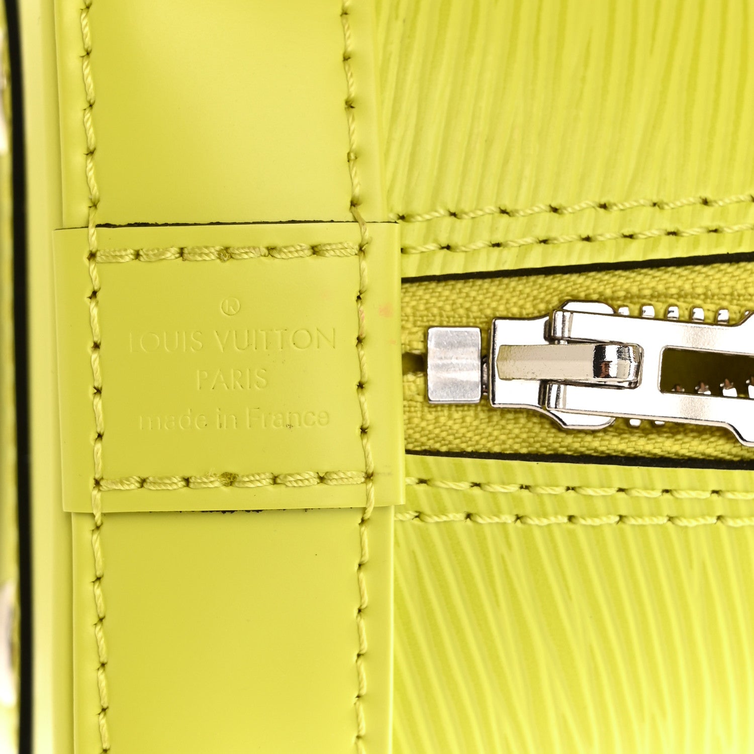 Louis Vuitton Epi Jacquard Alma BB Yellow Citron 6 of 9