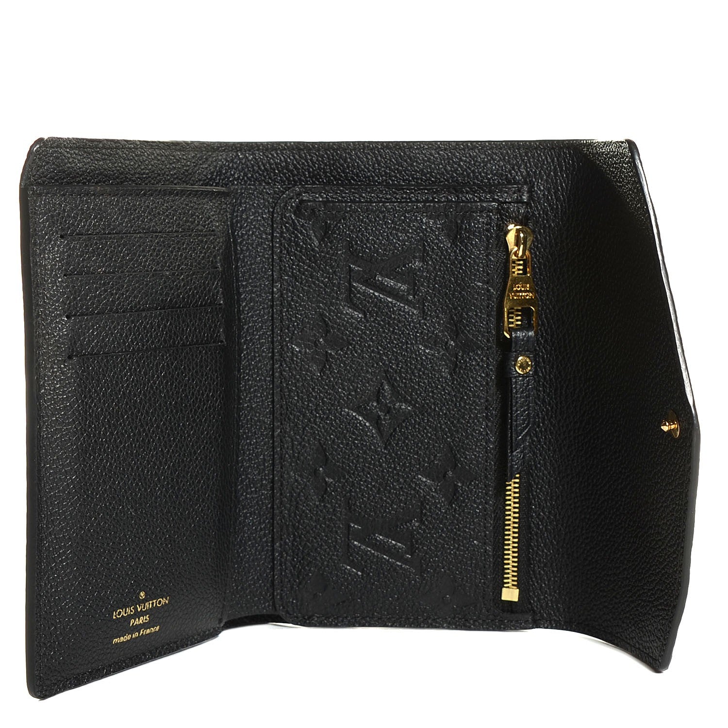 Louis Vuitton Empreinte Compact Curieuse Wallet Black 12 of 14