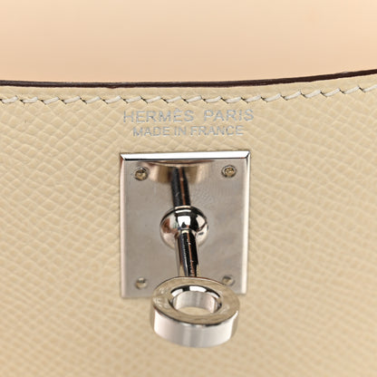 Hermes Epsom Tri-Color Mini Kelly Sellier 20 Craie Biscuit Gris Meyer 5 of 12