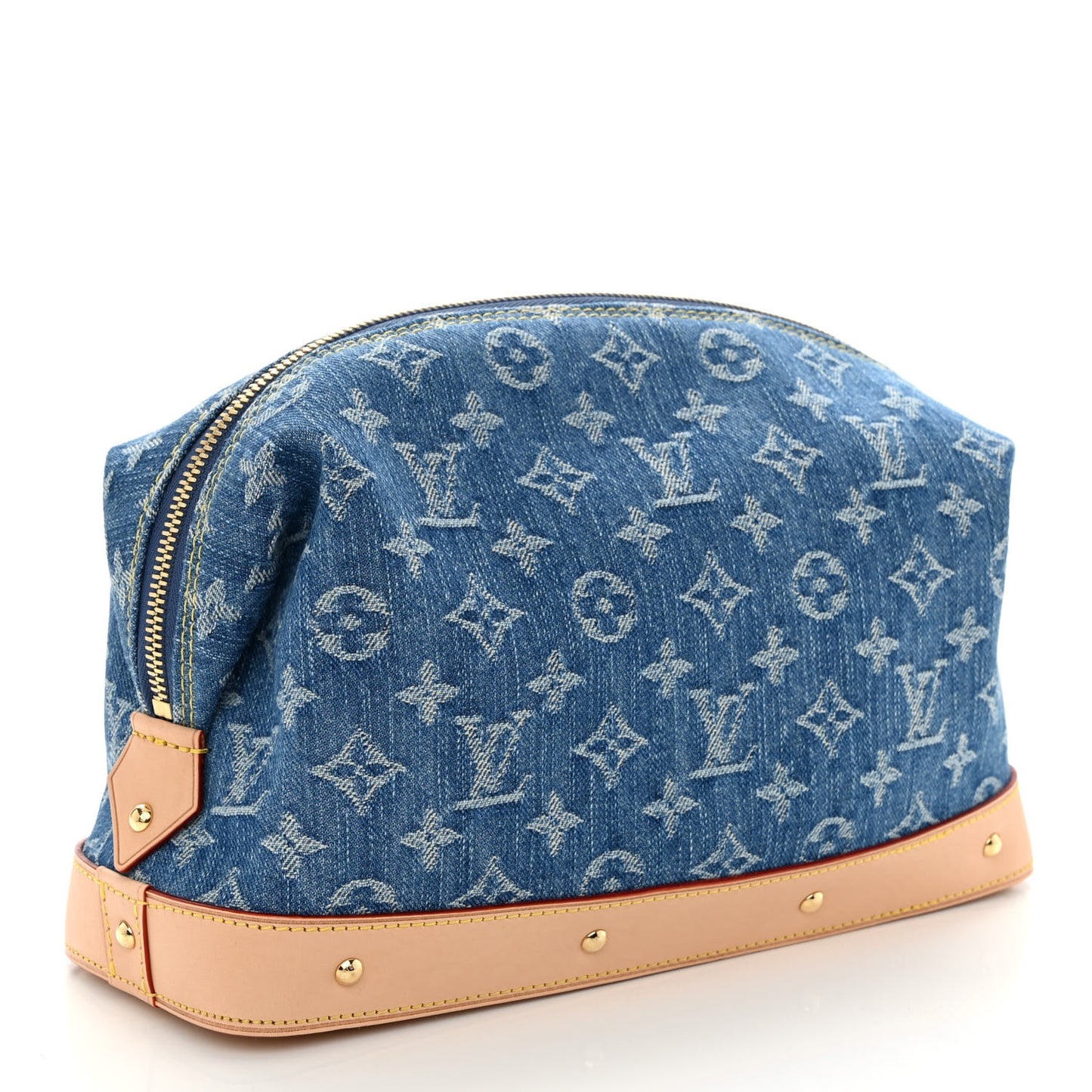 Monogram Denim Pochette Cosmetique GM Denim Blue