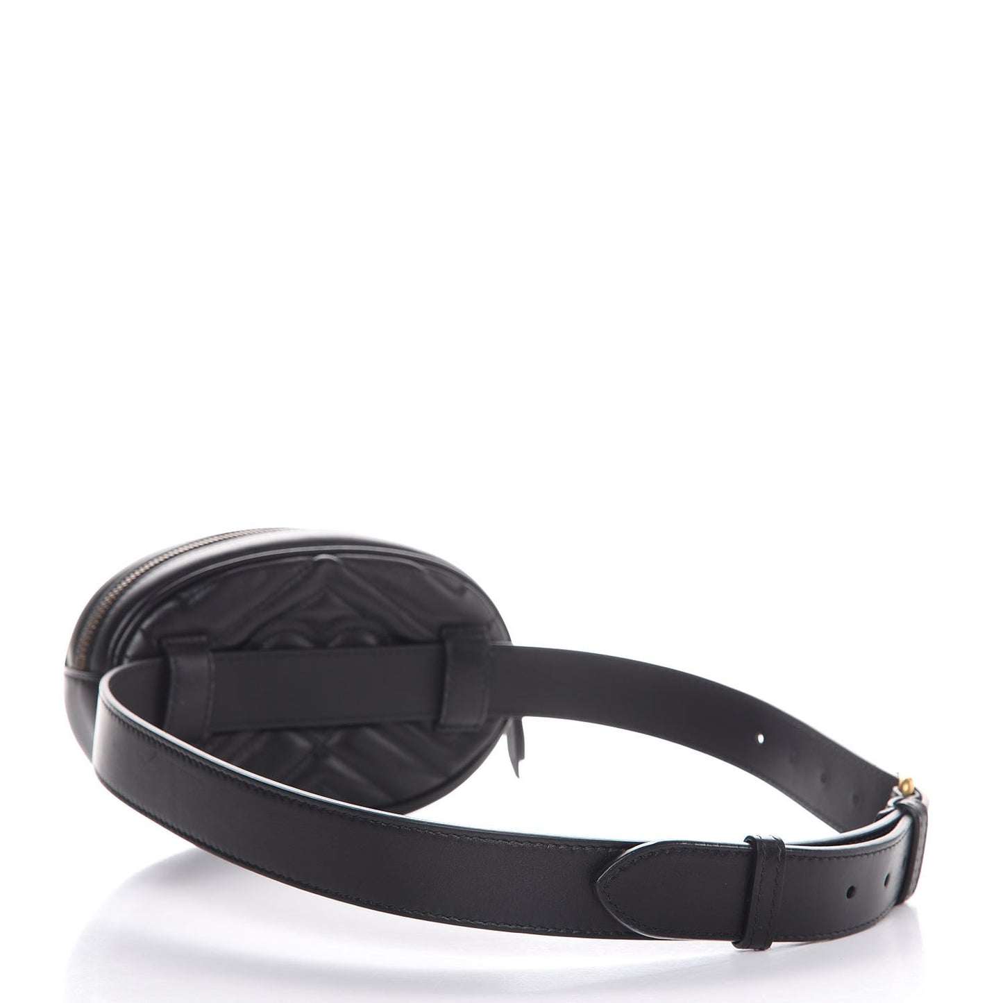 Calfskin Matelasse GG Marmont Belt Bag 85 34 Black