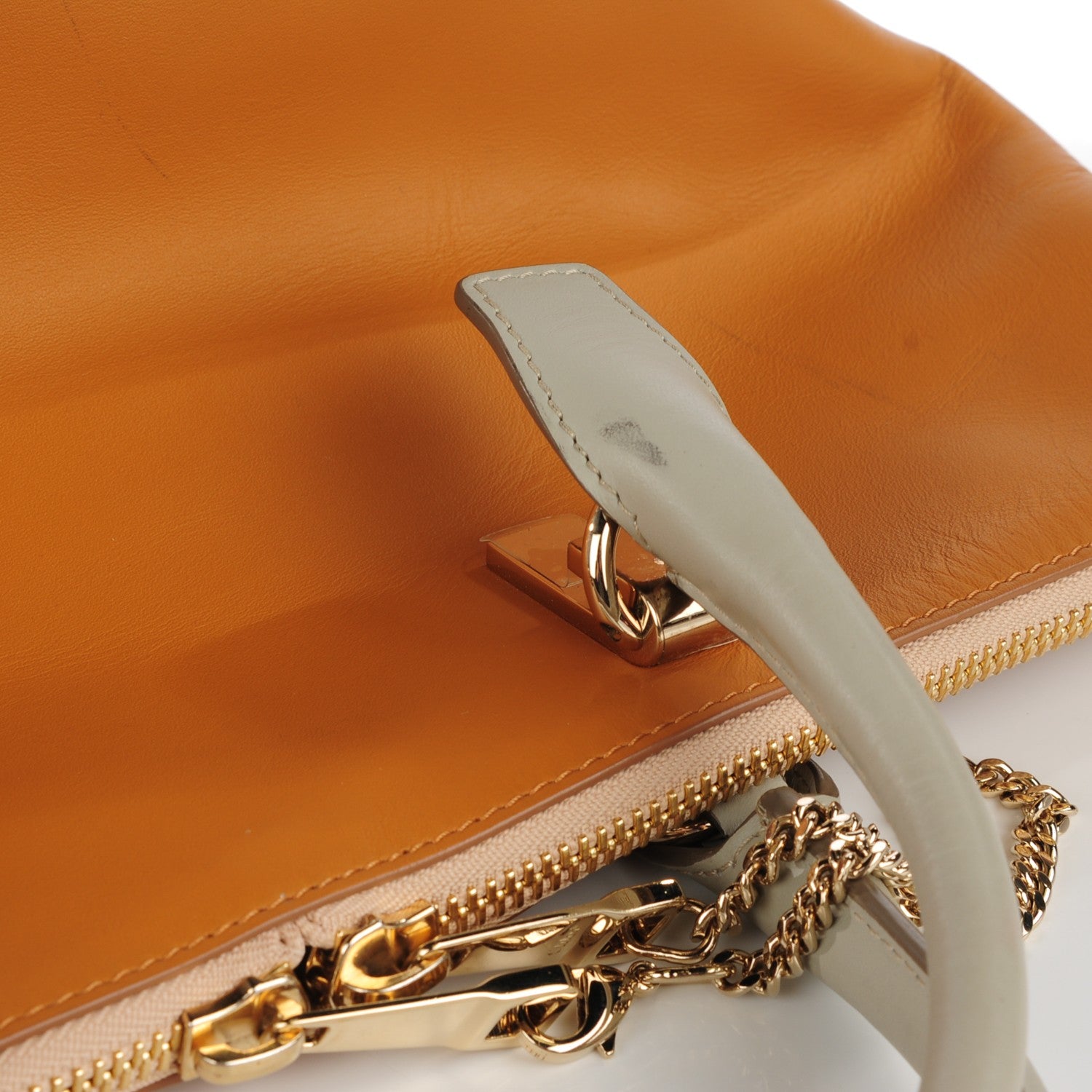 Chloe Smooth Calfskin Medium Baylee Tote Yummy Cookie 11 of 11