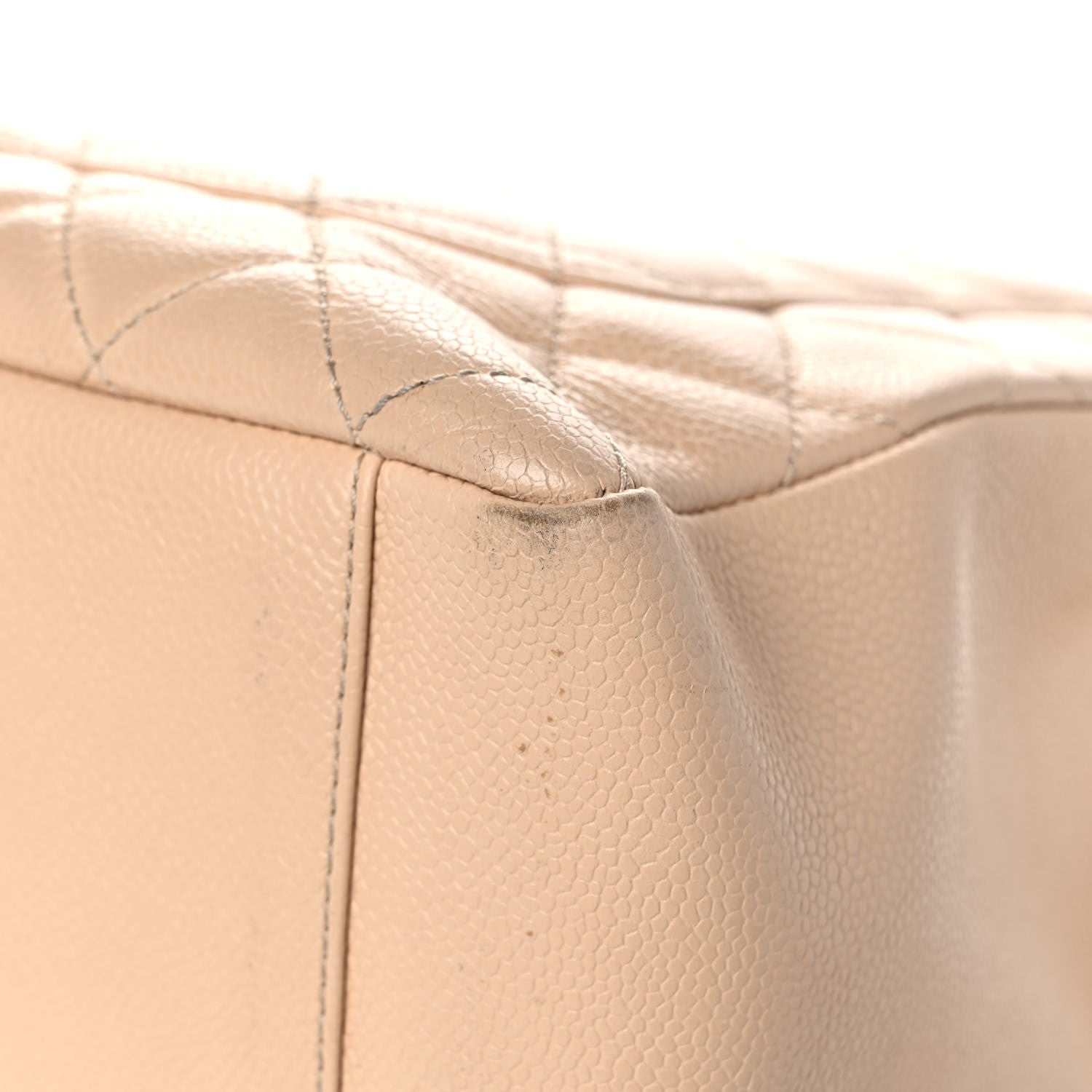 Chanel Caviar Quilted Grand Shopping Tote GST Beige Clair 10 of 32
