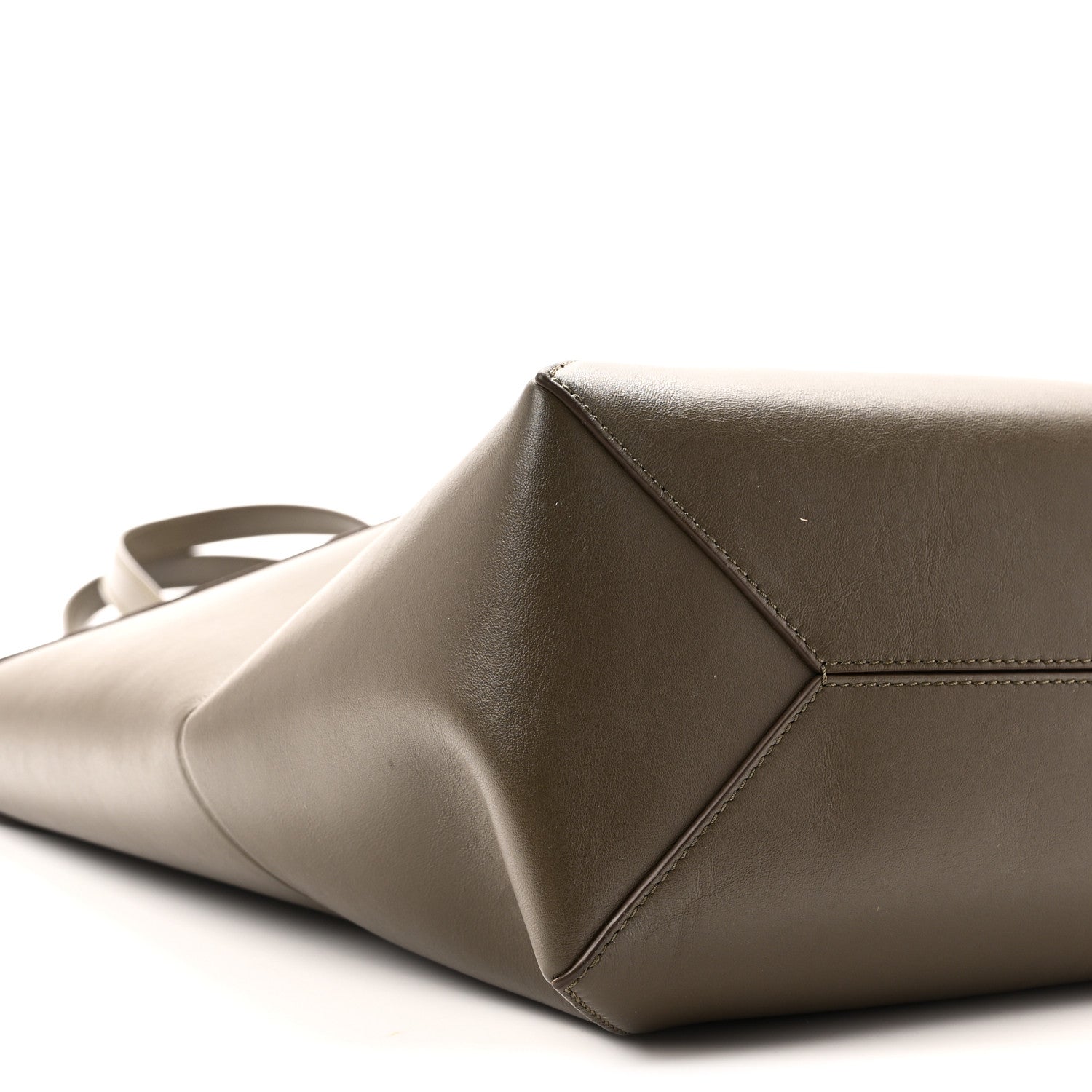 Loewe Shiny Calfskin Medium Puzzle Fold Tote Dark Khaki Green 8 of 9